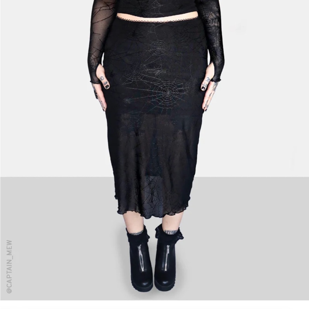 Forest Ink Spinnerette Midi Skirt